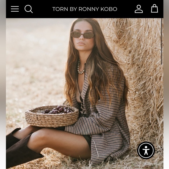 TORN BY RONNY KOBO ANOK BLAZER - Picture 1 of 13